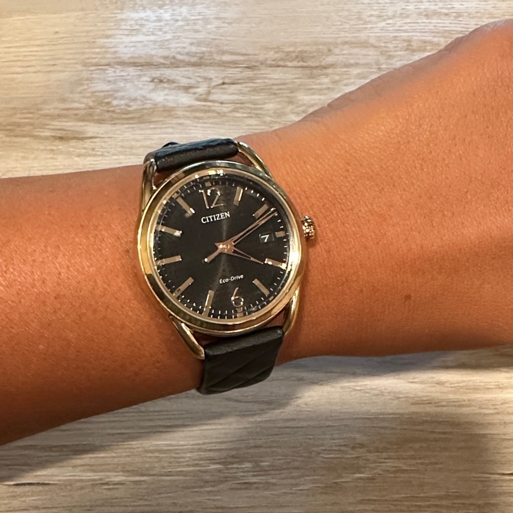 Citizen Black and Gold Women's Watch